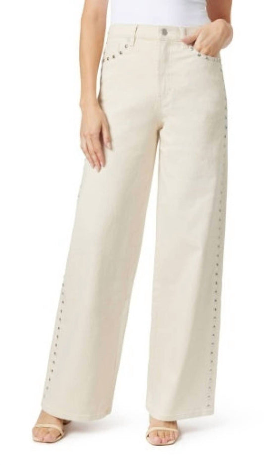 Habitual - Studded High Waist Wide Leg Jeans
