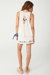 Spell - Florapaloosa Embroidered Skirt