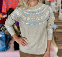 Charlie B - Mock Neck Sweater Top