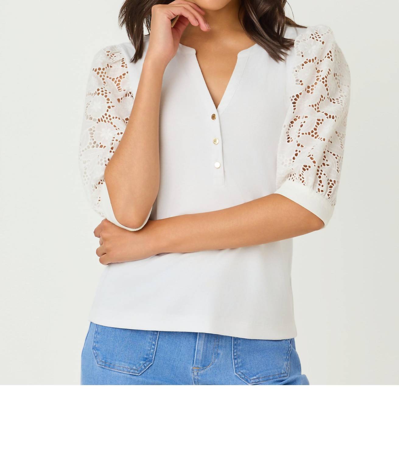 Lilly Pulitzer - Ronson Eyelet Knit Top