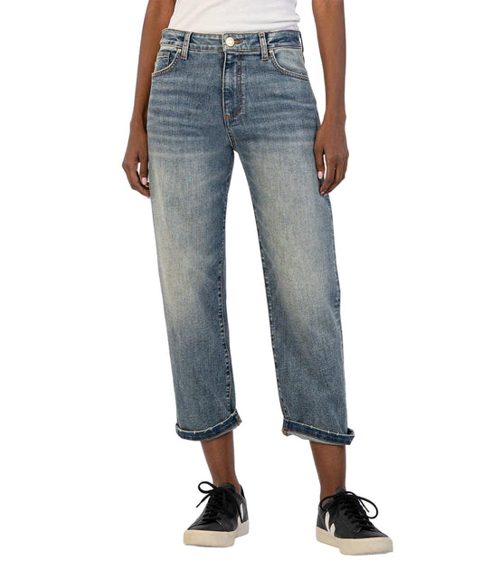 Kut From The Kloth - Sienna Baggy Boyfriend Crop Jeans