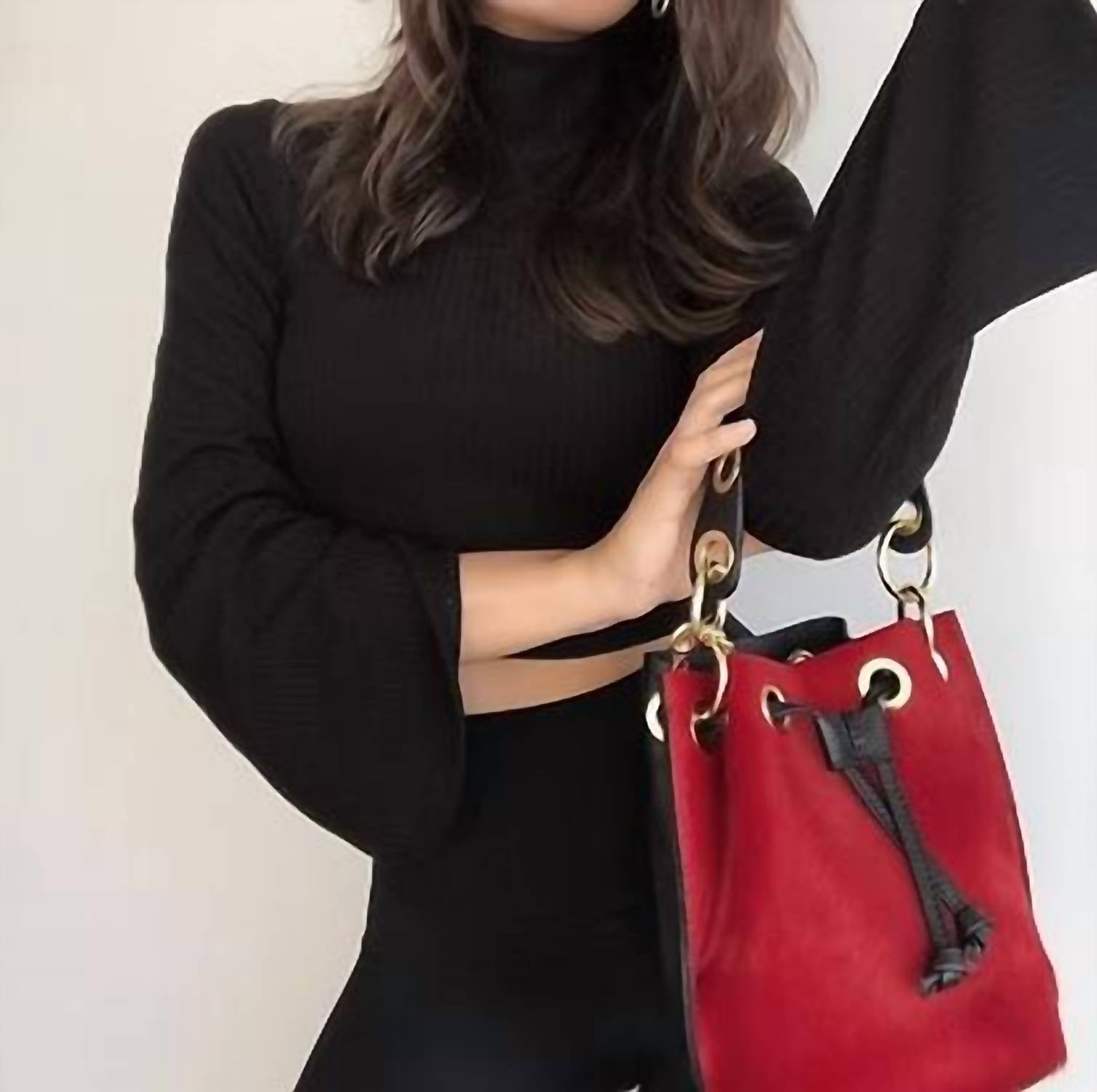 Charlie Leather - Women's Demi Small Bucket Bag