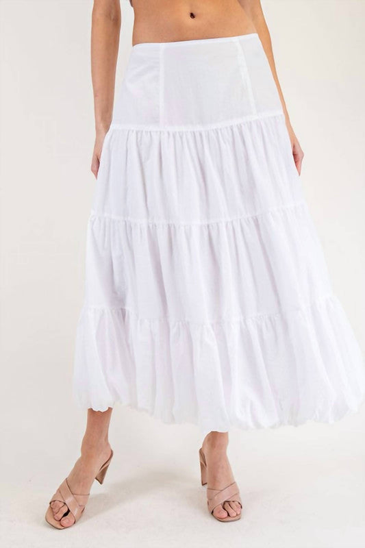 Ee:Some - Tiered Balloon Maxi Skirt