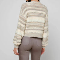 L'Agence Harriet Cardigan in natural multi - women's cardigan - alternate view