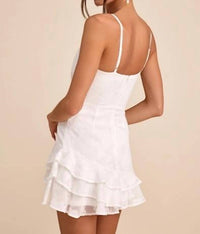 Lulus - Days With You Floral Burnout Ruffled Mini Dress