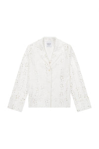 Marina Moscone - Women's Cotton Eyelet Pajama Set