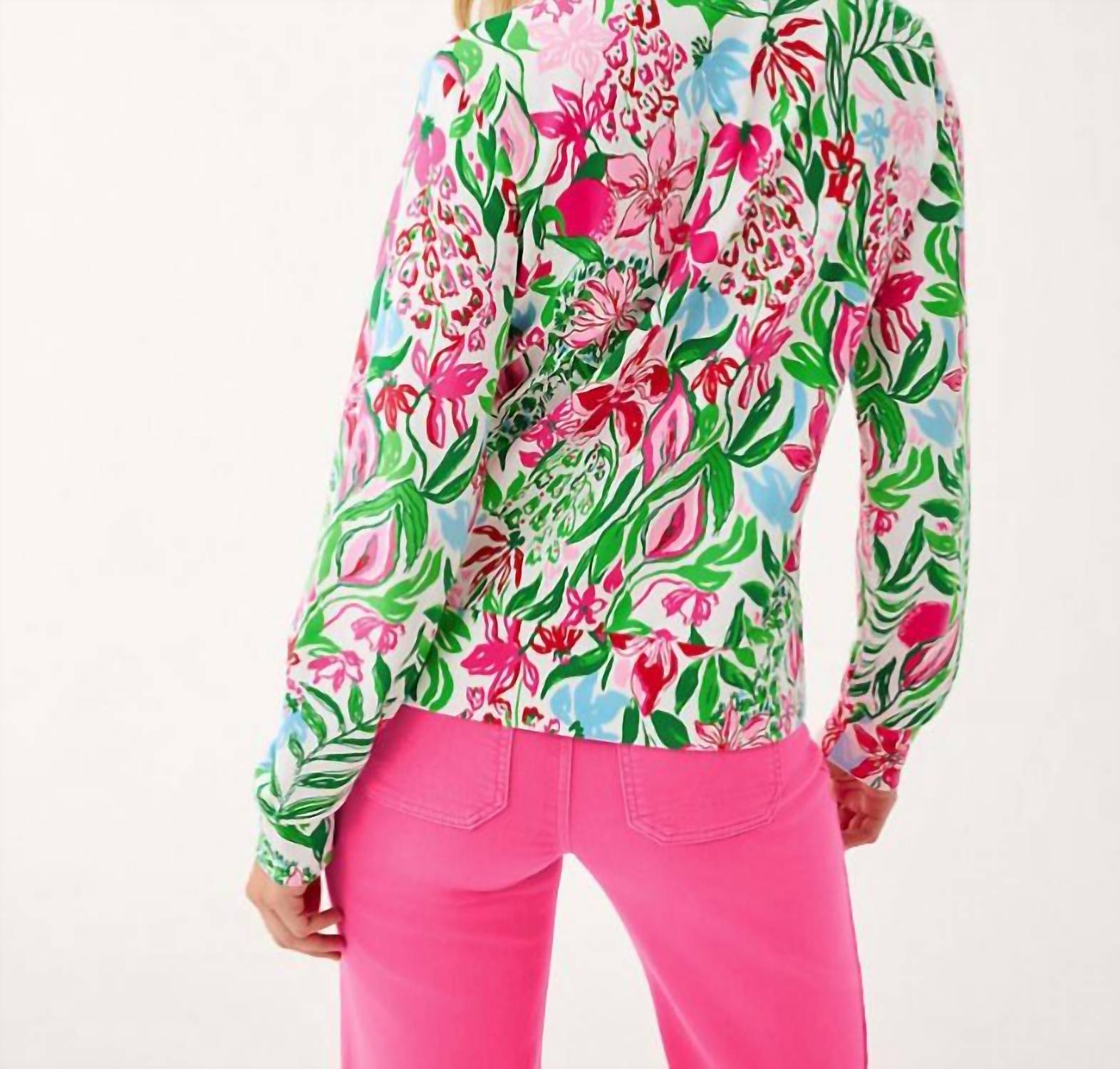 Lilly Pulitzer - Eleni Upf 50+ Zip-up Top