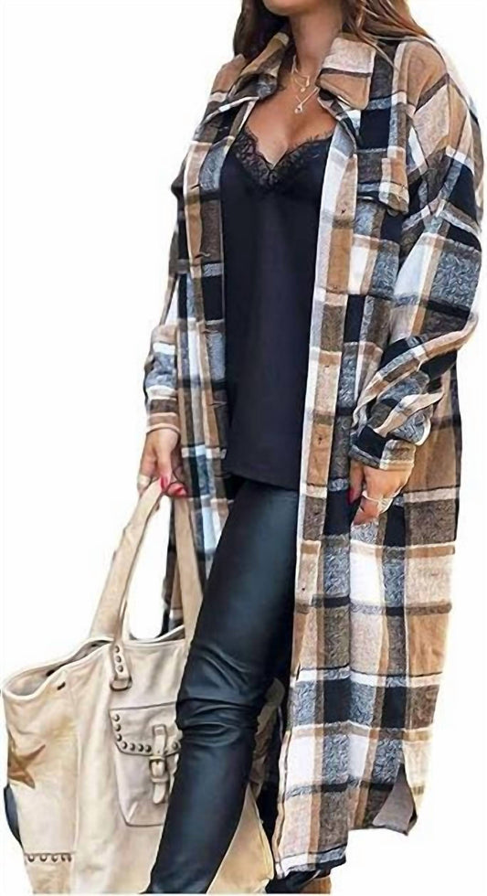 Unishe - Plaid Shacket Jacket