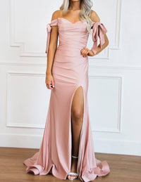 Cinderella Divine - Southern Class Bow Sleeve Formal Dress