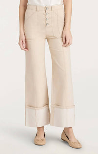 Cinq A Sept - Cuffed Benji Wide Leg Pants