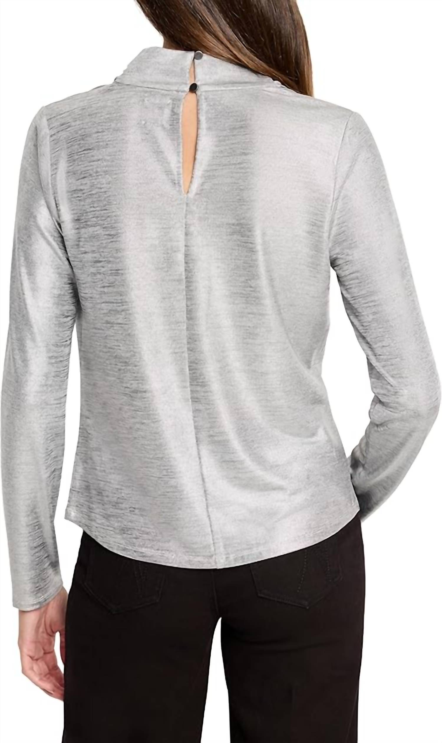 Nic + Zoe - Women's Shine Drape Neck Top