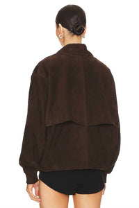 LAMARQUE Women's Caden Bomber Jacket in chocolate - women's jacket - view 4