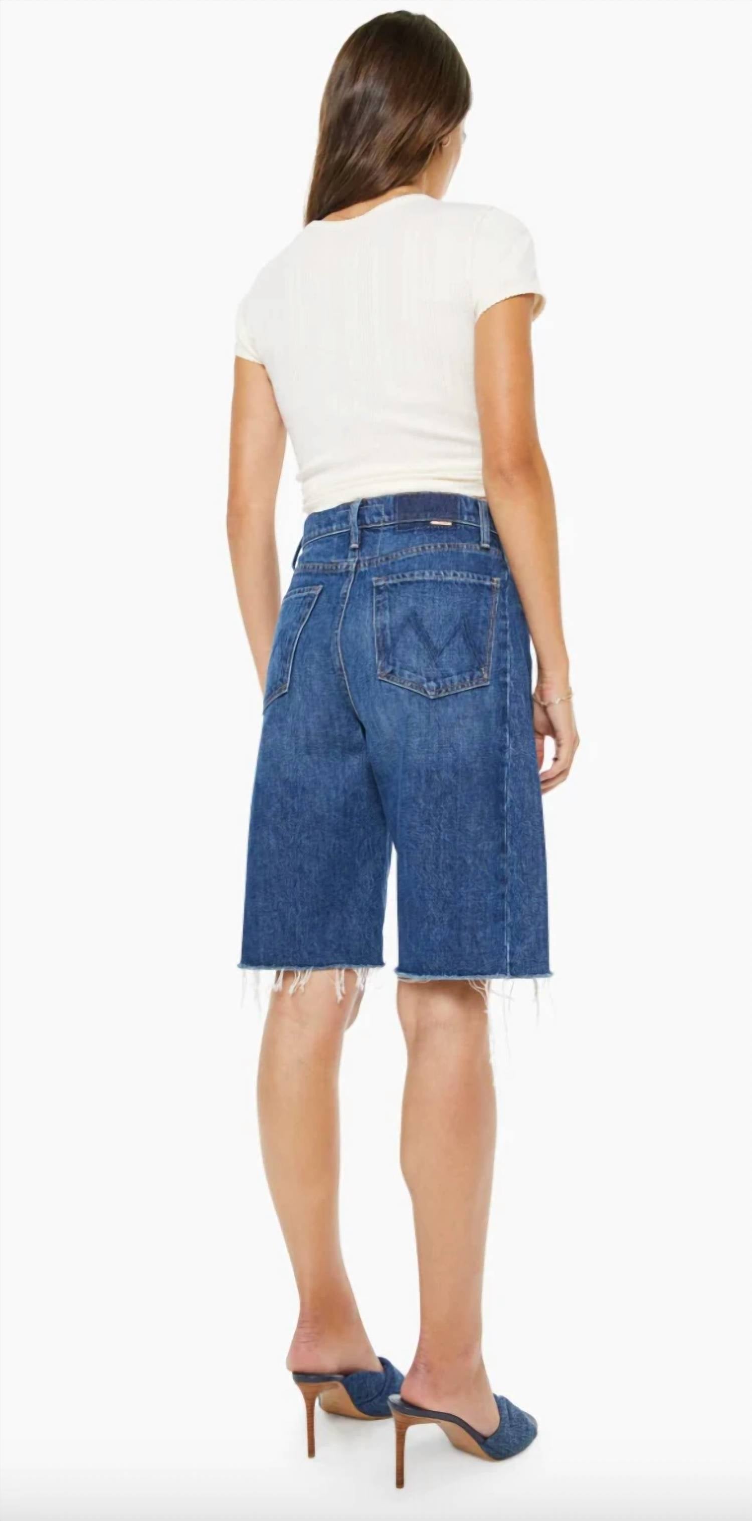 Mother - The Half Pipe Bermuda Fray Denim Short