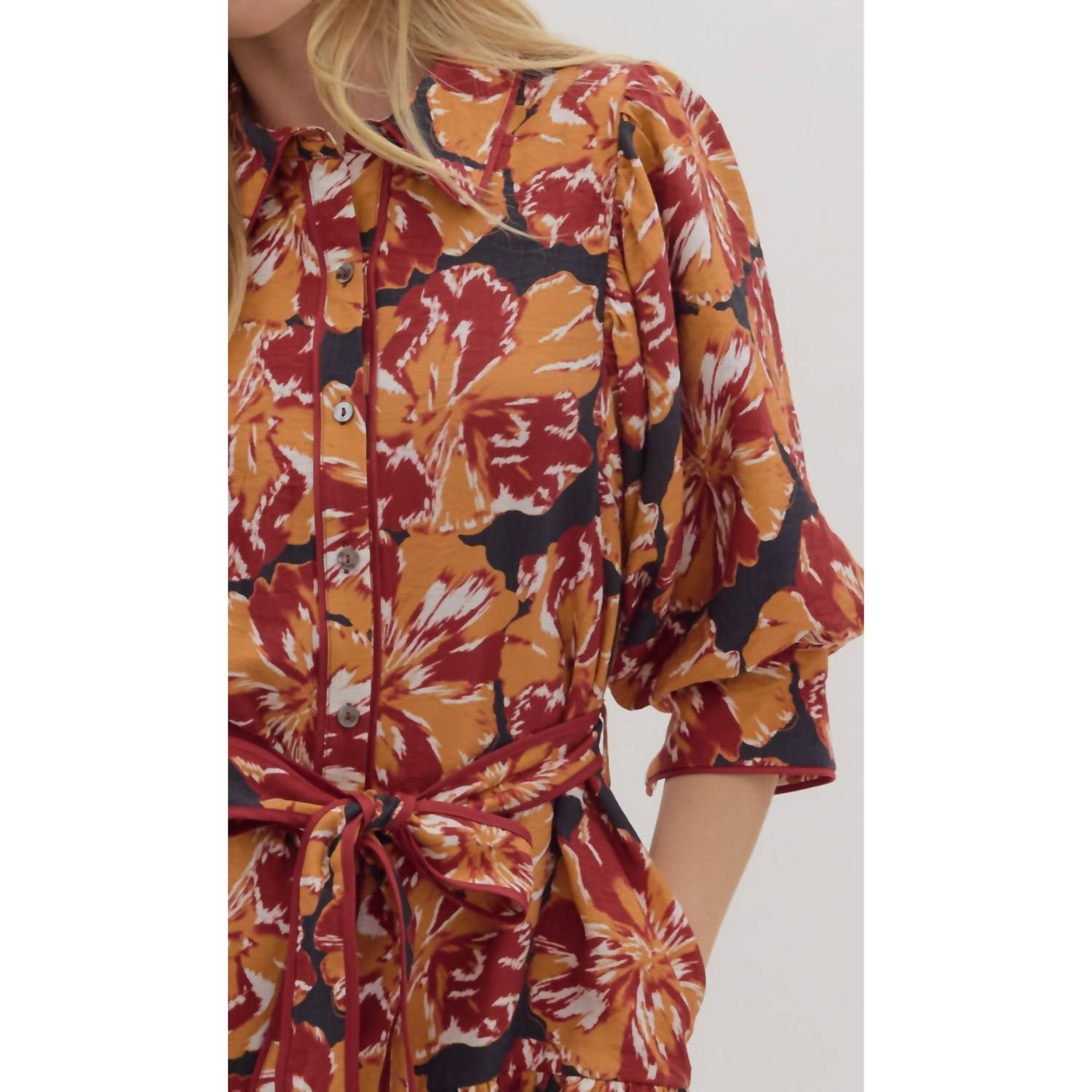 Entro - Floral Short Dress