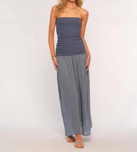 heartloom Venus Strapless Maxi Dress in blue - women's dress