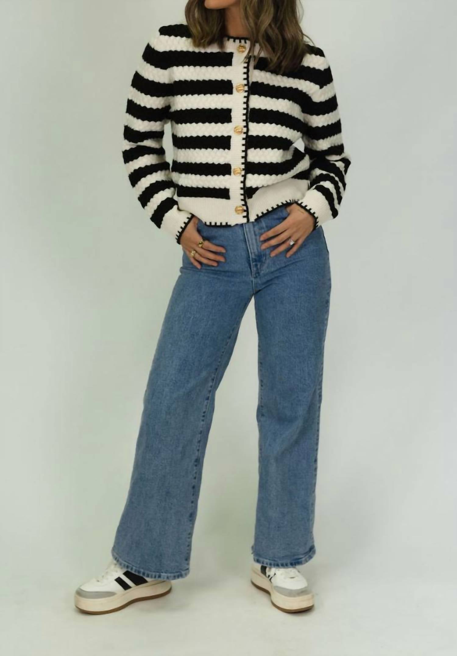 Papermoon - Striped Cardigan