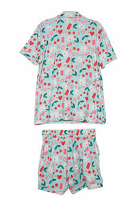 Katydid - Xo Cherries Valentine's Day Print Loungewear Set
