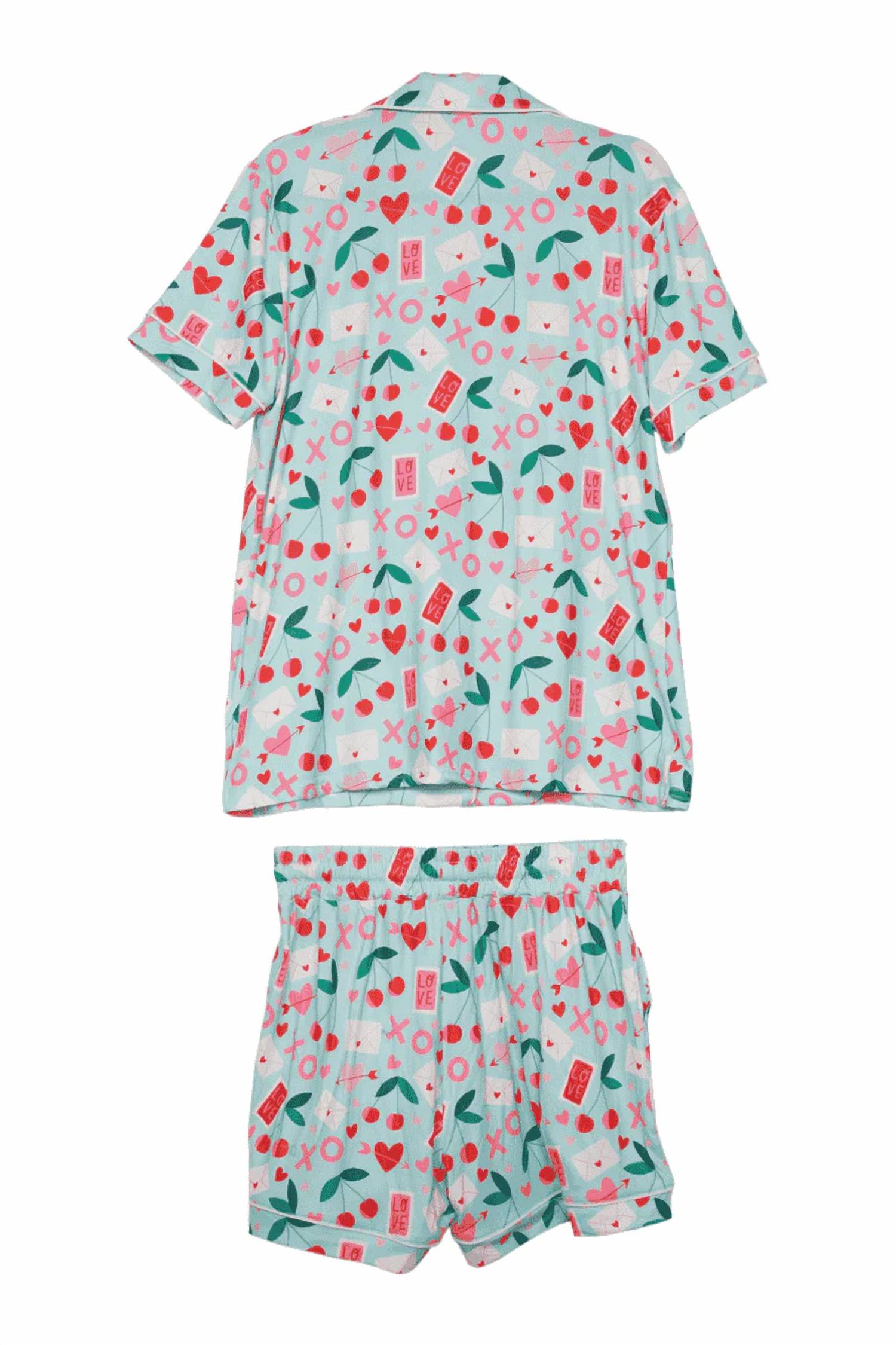 Katydid - Xo Cherries Valentine's Day Print Loungewear Set