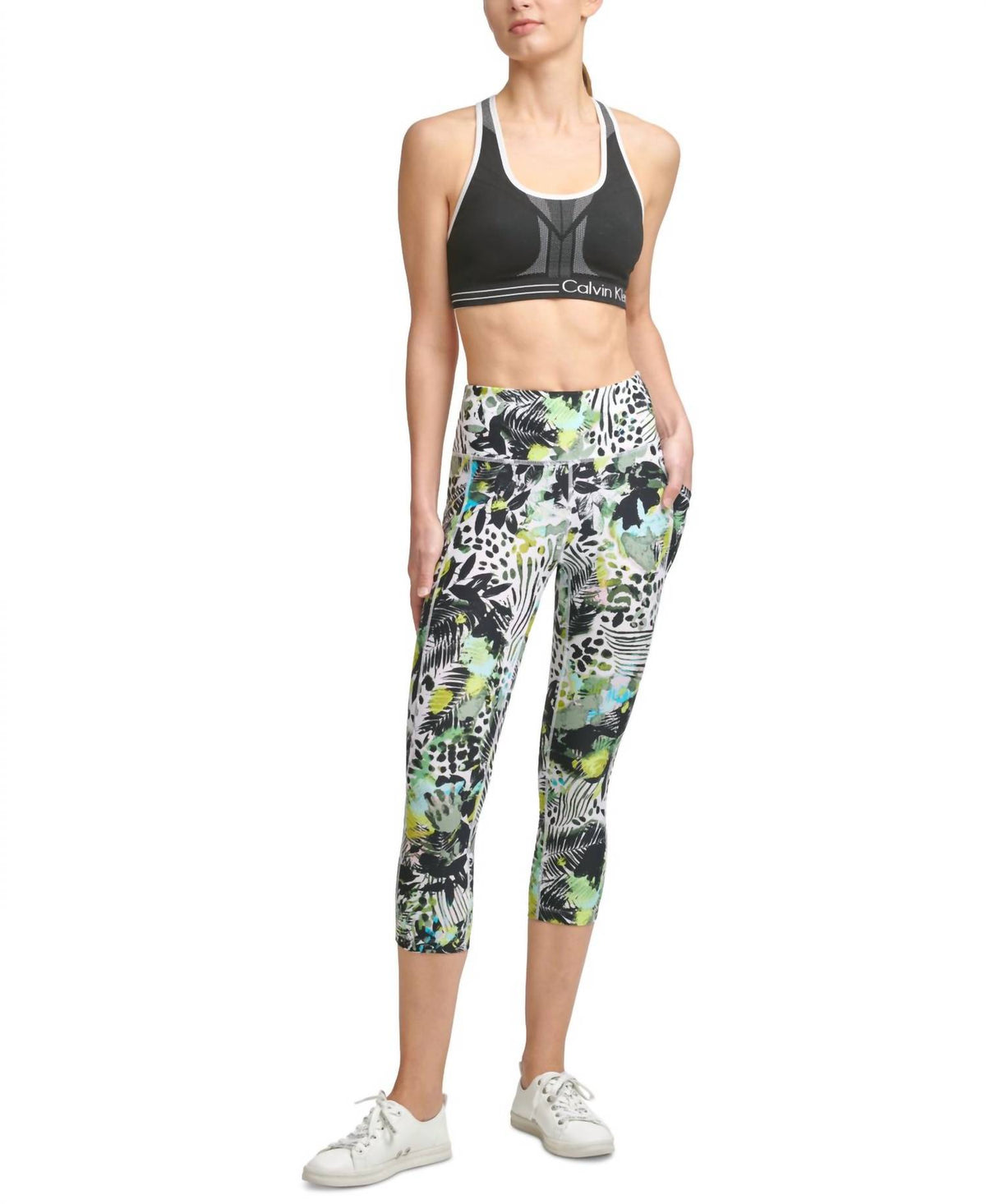 Calvin Klein - Performance Printed Cropped Leggings