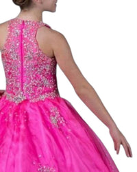 Little Rosie - Girl's Glitz Long National Pageant Dress