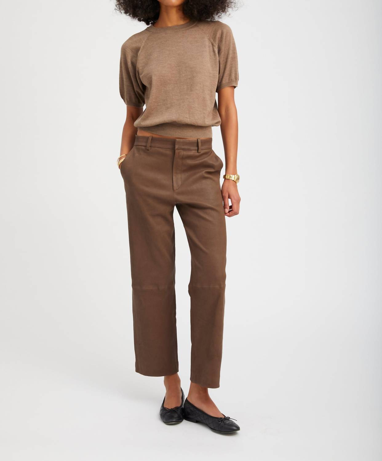 Sprwmn - Cropped Baggy Trousers