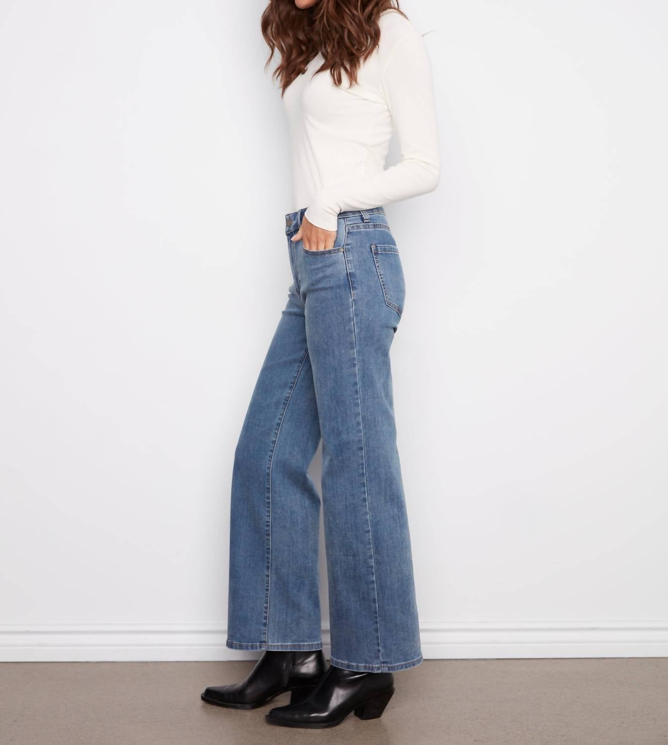 Charlie B - Chloe Wide Leg Jeans