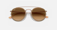 Ray Ban - Round Double Bridge Non Polarized Sunglasses Rb3647n 907051