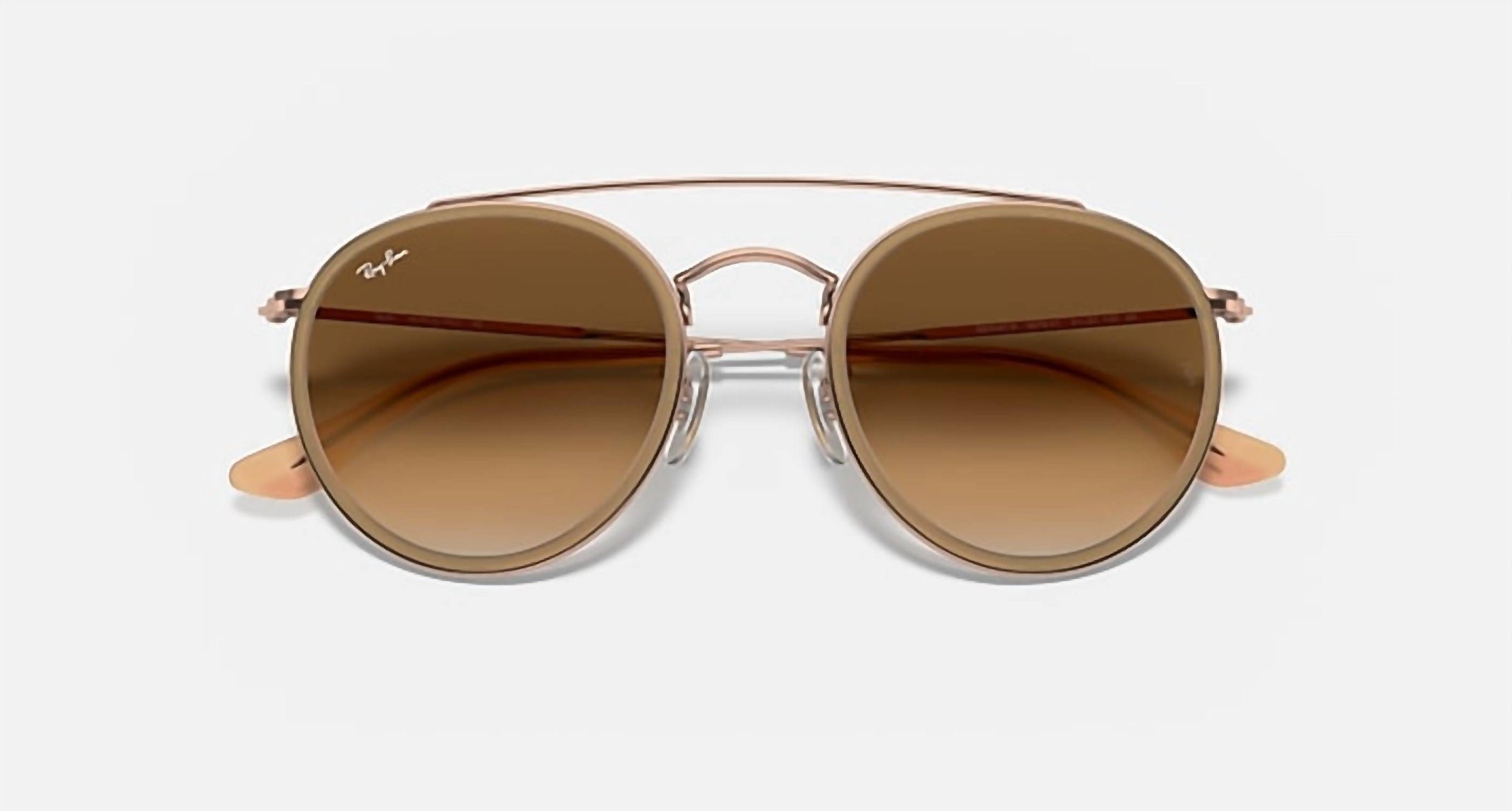 Ray Ban - Round Double Bridge Non Polarized Sunglasses Rb3647n 907051