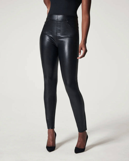 Spanx - Ankle Leather-like Skinny Pants