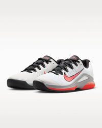 NIKE Women's Vapor 12 Hard Court Tennis Shoes in white wolf grey hot lava - women's shoe - view 5