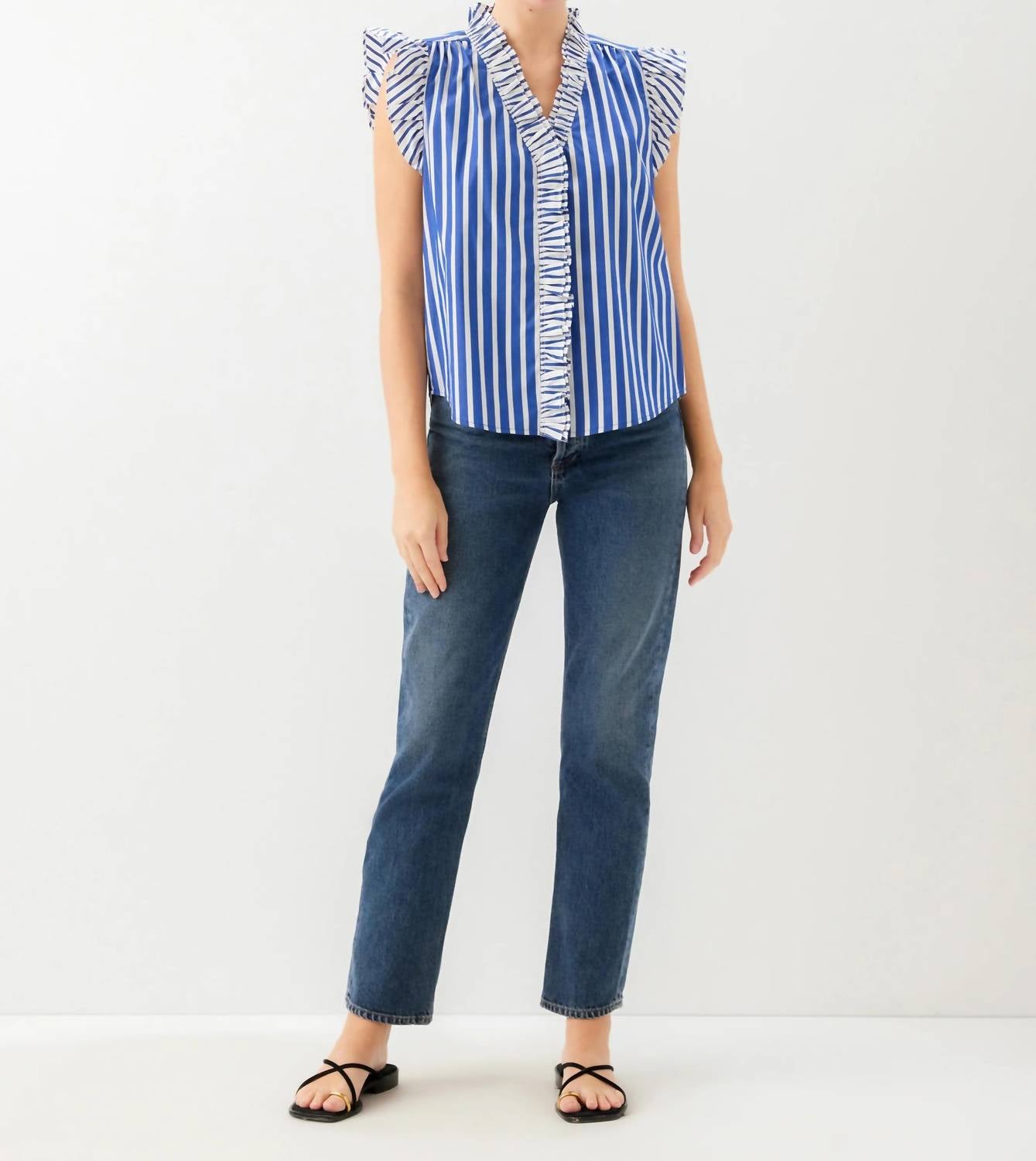 Fifteen Twenty - Women's Kelly Ruffle Sleeve Top
