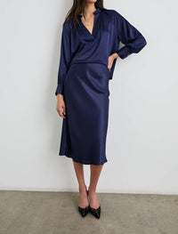 Rails Anya Solid Skirt in navy - women's skirt