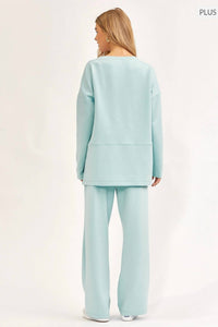 Dear Scarlett - Tunic Top And Straight Pants Travel Set