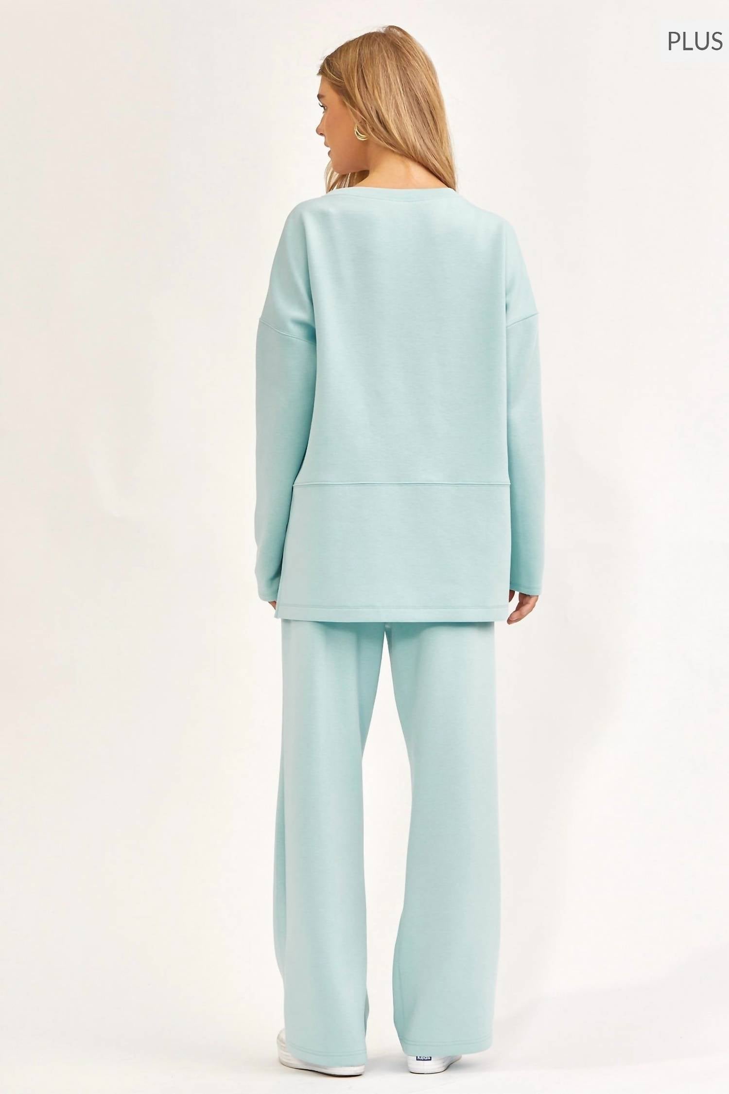 Dear Scarlett - Tunic Top And Straight Pants Travel Set