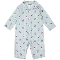 Petit Confection - Kids' Penguin Flannel Romper