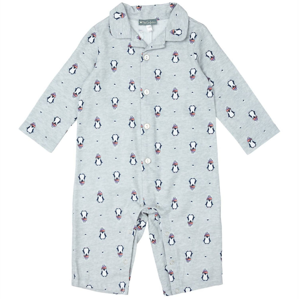 Petit Confection - Kids' Penguin Flannel Romper
