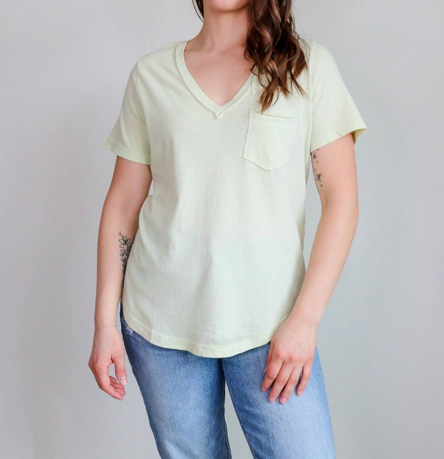 Michael Stars - Hayden Raw Edge Pocket Tee