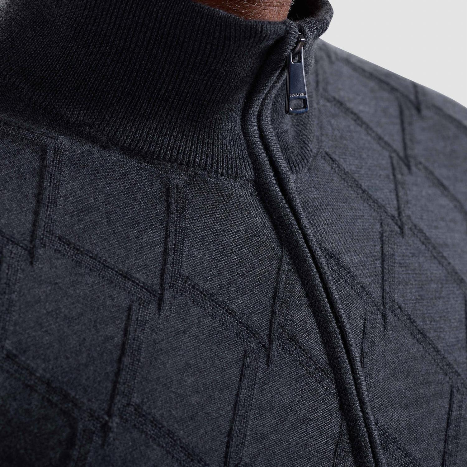 Bugatchi Uomo - Textured 1/4 Zip Sweater