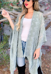 Elsey - Sage Kimono Cardigan