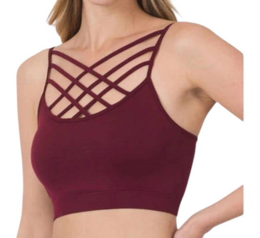 Zenana - Strappy Seamless Bralette