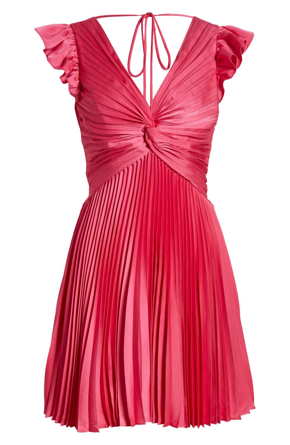 Moon River - Pleated Satin Mini Dress