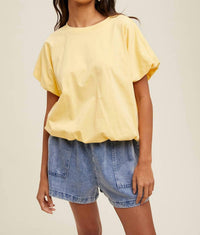 Wishlist - BUBBLE HEM KNIT TOP