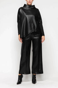 Ic Collection - Wave Edge Sleeve Top