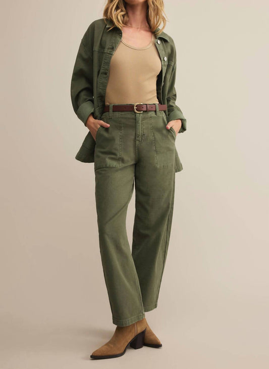 Z Supply - High Rise Twill Tapered Leg Pants