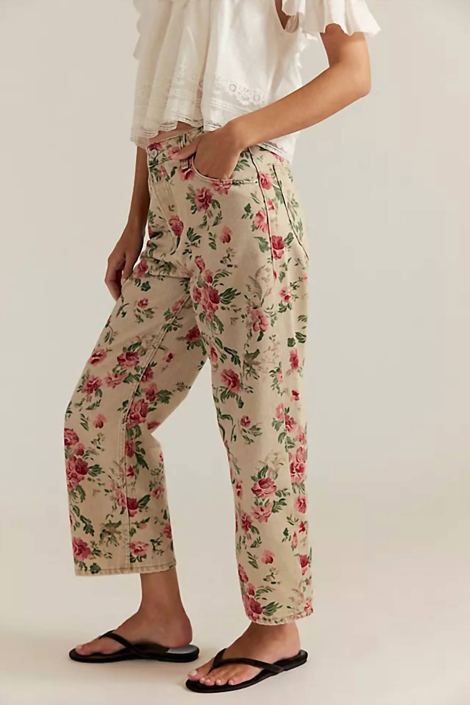 Free People - Deep Trance Printed Jeans