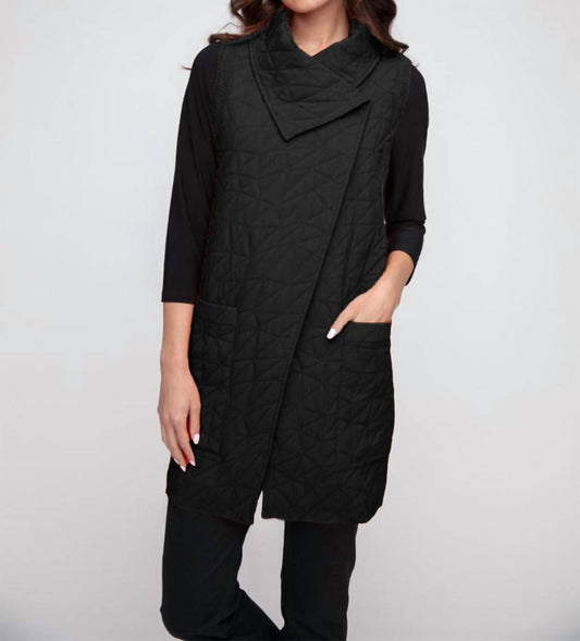 Liv By Habitat - Quilt Angled Pocket Vest