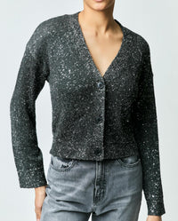 Derek Lam 10 Crosby - Kalena Sequin Plated Cardigan