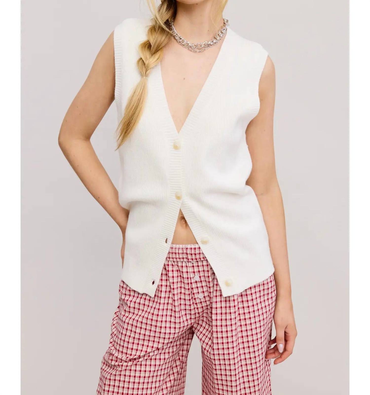 Mimosa - Everly Sleveless Cardigan Vest