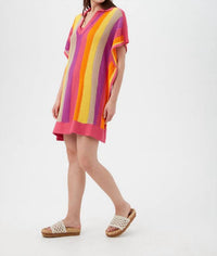 Trina Turk Candela Mini Dress in eden roc rose multi - women's dress - alternate view