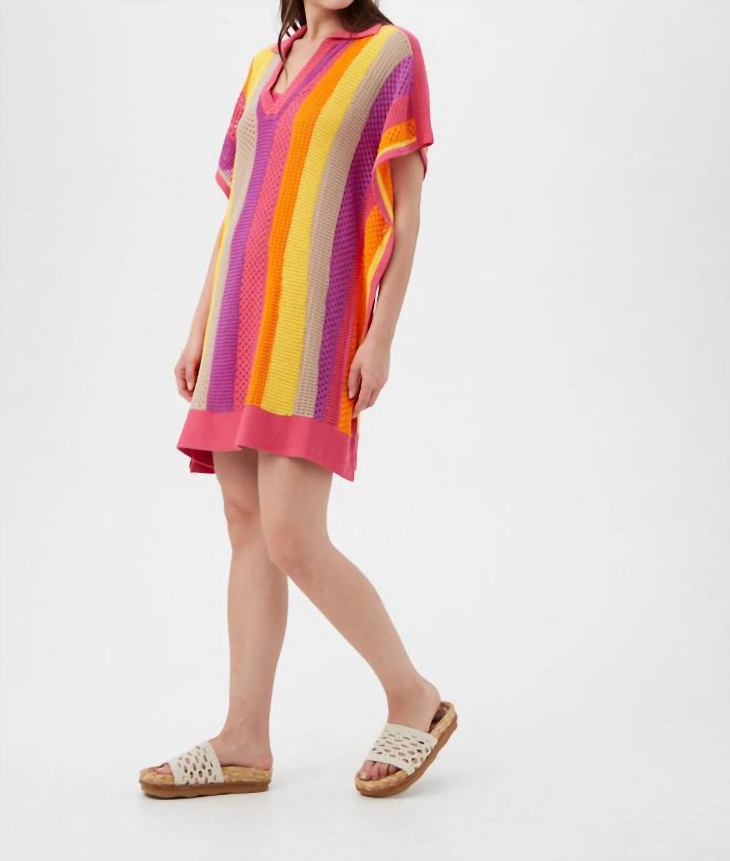 Trina Turk Candela Mini Dress in eden roc rose multi - women's dress - alternate view